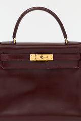Hermès 1979 Rouge H Box Kelly Retourne 28 Bag