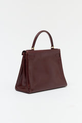 Hermès 1979 Rouge H Box Kelly Retourne 28 Bag