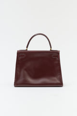 Hermès 1979 Rouge H Box Kelly Retourne 28 Bag