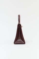 Hermès 1979 Rouge H Box Kelly Retourne 28 Bag