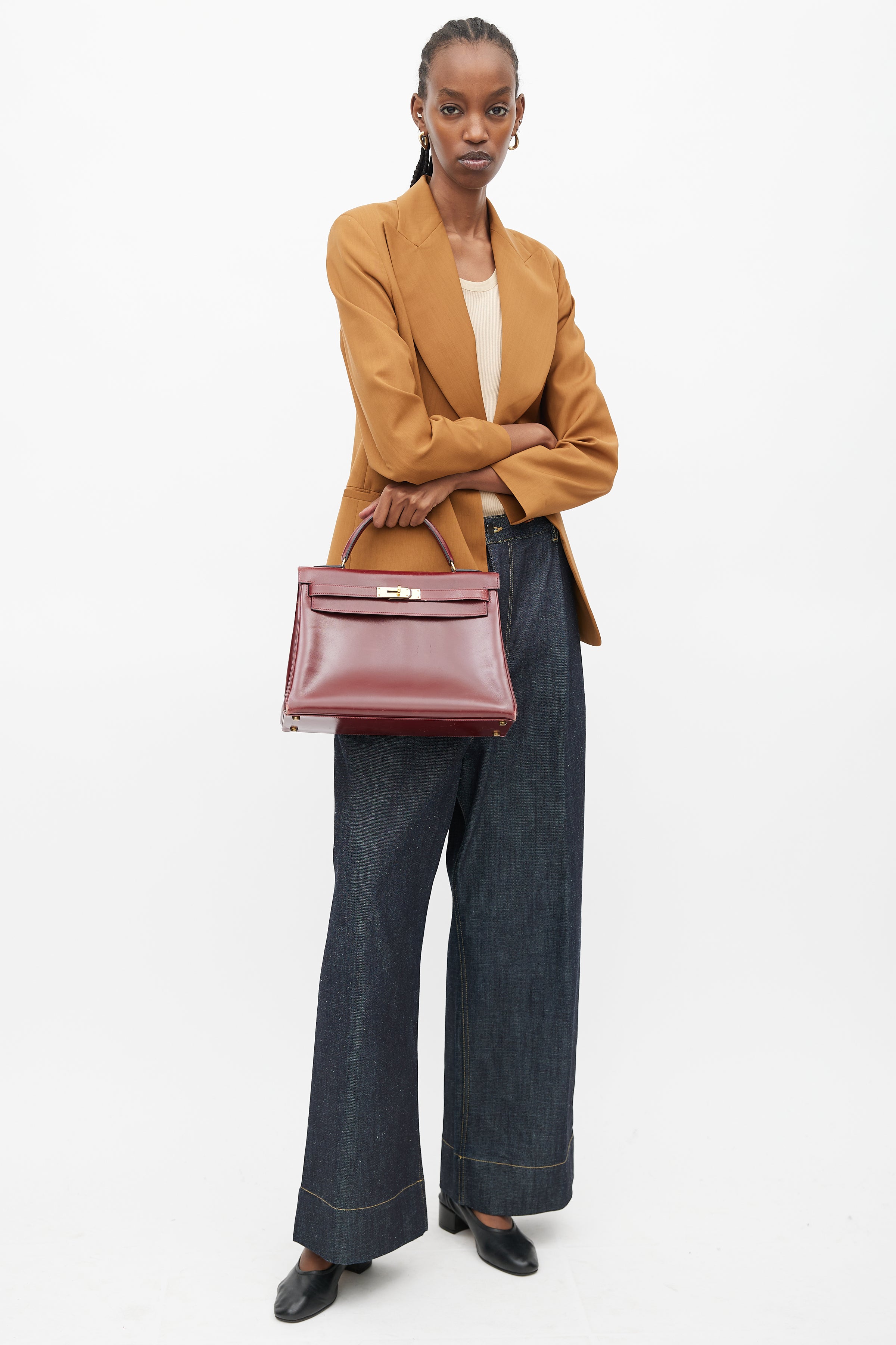 Hermès // 1996 Rouge H Tri Color Kelly Sellier 32 Bag – VSP Consignment