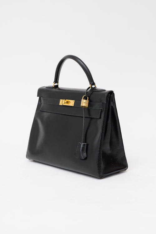 Hermès 1989 Box Kelly Retourne 32 Bag