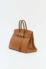 Hermès 1994 Gold Courchevel Birkin 35 Bag