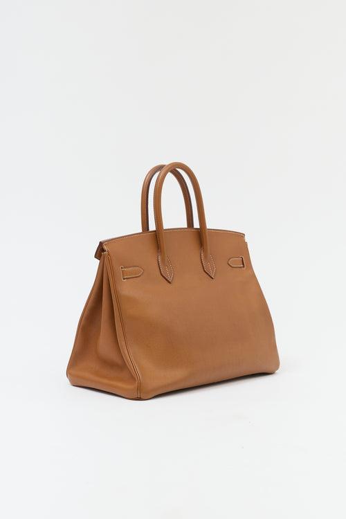 Hermès 1994 Gold Courchevel Birkin 35 Bag