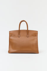 Hermès 1994 Gold Courchevel Birkin 35 Bag