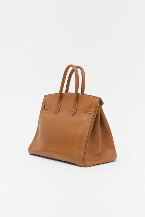 Hermès 1994 Gold Courchevel Birkin 35 Bag