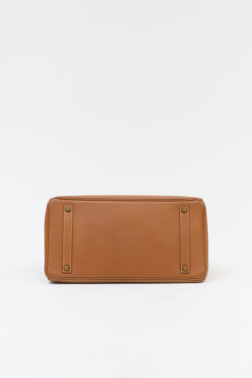 Hermès 1994 Gold Courchevel Birkin 35 Bag