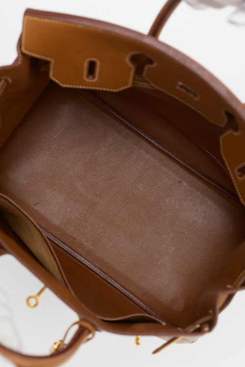 Hermès 1994 HAC Gold Courchevel Birkin 32 Bag