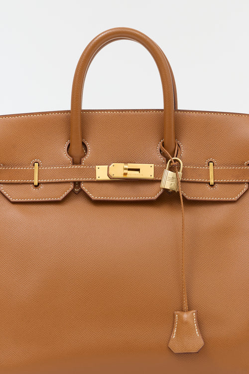 Hermès 1994 HAC Gold Courchevel Birkin 32 Bag