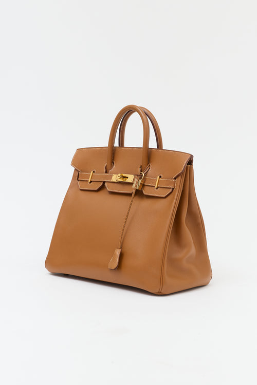 Hermès 1994 HAC Gold Courchevel Birkin 32 Bag