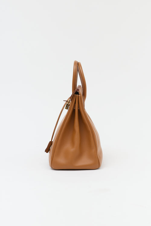 Hermès 1994 HAC Gold Courchevel Birkin 32 Bag