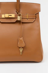 Hermès 1994 HAC Gold Courchevel Birkin 32 Bag