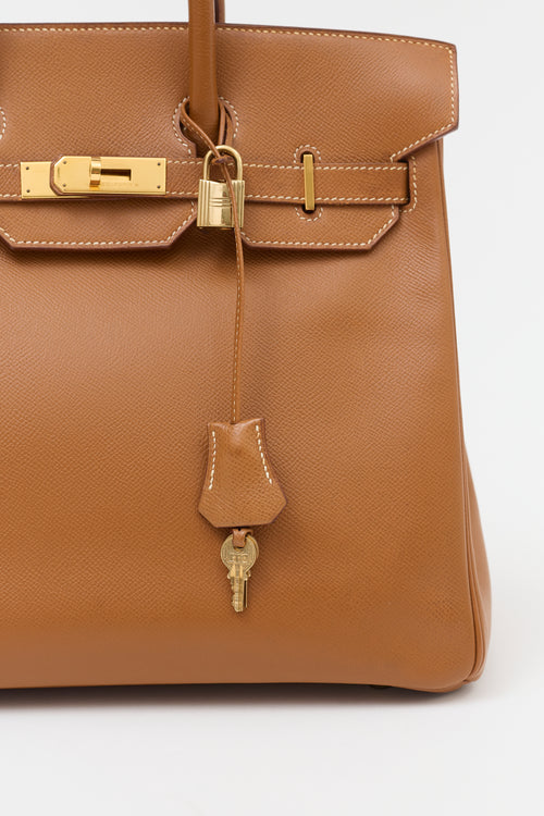 Hermès 1994 HAC Gold Courchevel Birkin 32 Bag