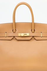 Hermès 1994 Natural Sable Ardennes Birkin 35 Bag