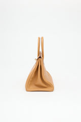 Hermès 1994 Natural Sable Ardennes Birkin 35 Bag