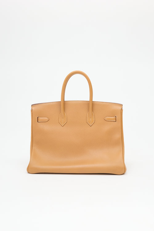Hermès 1994 Natural Sable Ardennes Birkin 35 Bag