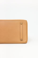 Hermès 1994 Natural Sable Ardennes Birkin 35 Bag