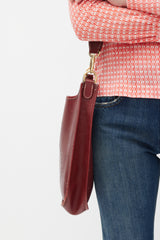 Hermès 1999 Burgundy Epsom Leather Evelyne 29 PM Bag