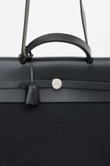 Hermès 1999 Toile & Leather Herbag Cabine 50 Bag