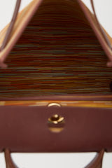 Hermès 2002 Marron Foncé Vache Hunter & Orange H Vibrato Herbag 31
