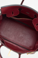 Hermès 2004 HAC Rouge Fjord Birkin 32 Bag