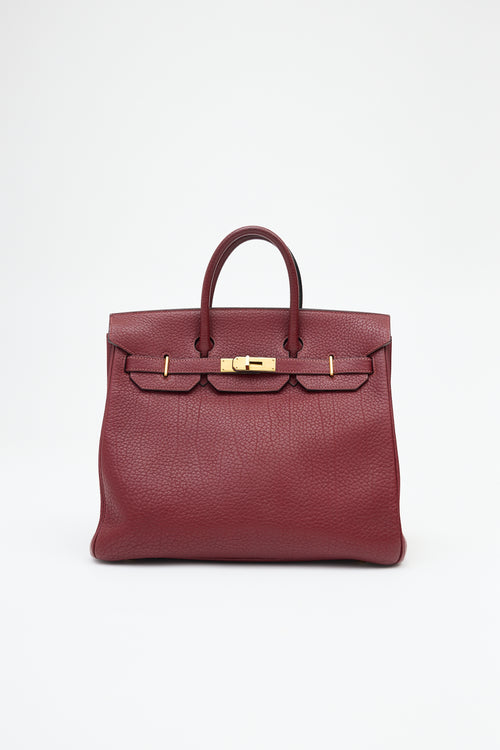 Hermès 2004 HAC Rouge Fjord Birkin 32 Bag
