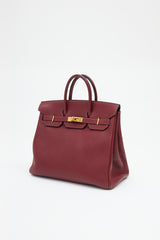 Hermès 2004 HAC Rouge Fjord Birkin 32 Bag