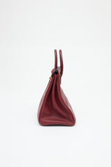 Hermès 2004 HAC Rouge Fjord Birkin 32 Bag
