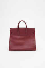 Hermès 2004 HAC Rouge Fjord Birkin 32 Bag