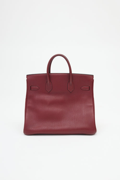 Hermès 2004 HAC Rouge Fjord Birkin 32 Bag
