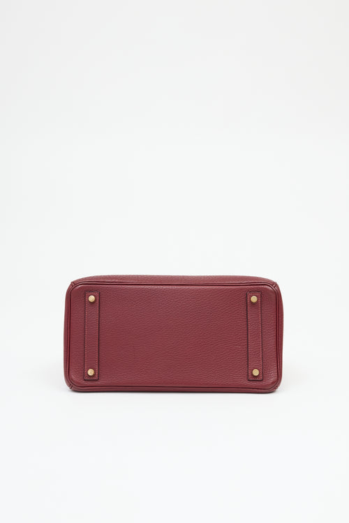 Hermès 2004 HAC Rouge Fjord Birkin 32 Bag