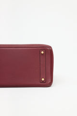 Hermès 2004 HAC Rouge Fjord Birkin 32 Bag
