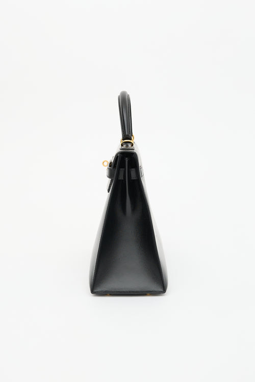 Hermès 2004 Noir H Box Kelly Sellier 32 Bag