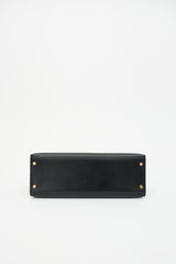 Hermès 2004 Noir H Box Kelly Sellier 32 Bag