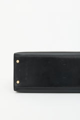 Hermès 2004 Noir H Box Kelly Sellier 32 Bag