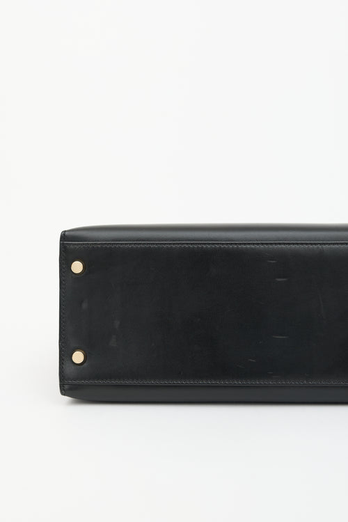 Hermès 2004 Noir H Box Kelly Sellier 32 Bag