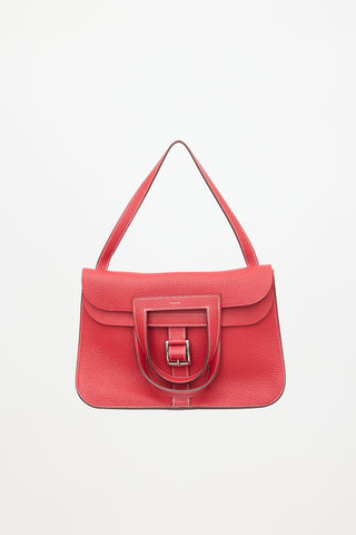 Hermès 2016 Vermillion Taurillon Halzan 31 Bag