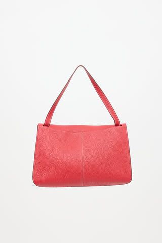 Hermès 2016 Vermillion Taurillon Halzan 31 Bag