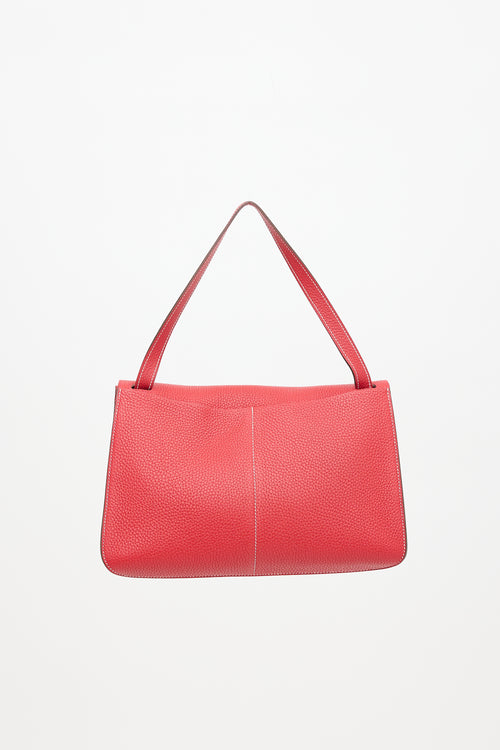Hermès 2016 Vermillion Taurillon Halzan 31 Bag
