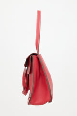 Hermès 2016 Vermillion Taurillon Halzan 31 Bag