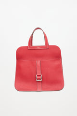 Hermès 2016 Vermillion Taurillon Halzan 31 Bag