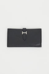 Hermès 2005 Noir Epsom Bearn Wallet