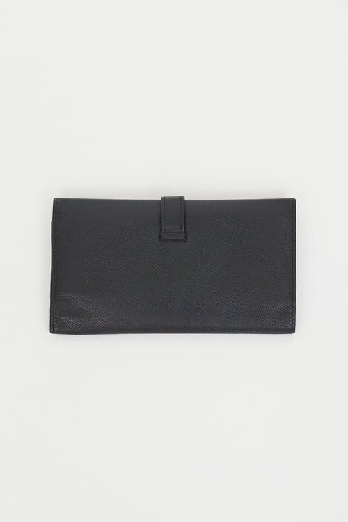 Hermès 2005 Noir Epsom Bearn Wallet