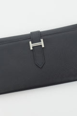 Hermès 2005 Noir Epsom Bearn Wallet
