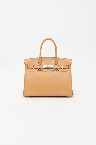 Hermès 2006 Gold Epsom Birin 30 Bag