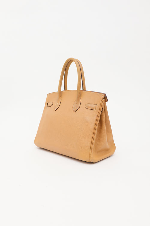 Hermès 2006 Gold Epsom Birin 30 Bag