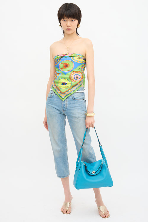 Hermès 2007 Turquiose Swift Lindy 30 Bag