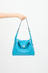 Hermès 2007 Turquiose Swift Lindy 30 Bag