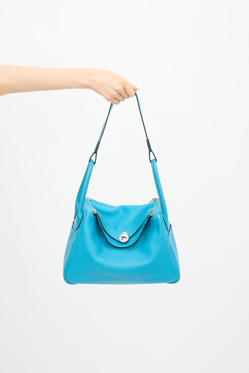 Hermès 2007 Turquiose Swift Lindy 30 Bag