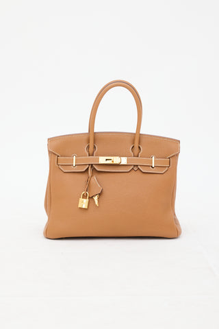 Hermès 2007 Gold Clemence Birkin 30 Bag